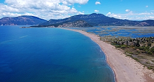 Muğla'nın dünyaca ünlü sahilinde "koronavirüs" sessizliği