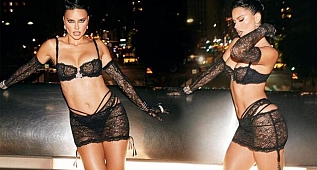 Eski manken Adriana Lima'dan iddialı pozlar