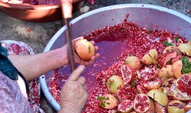 Nar ekşisinin zahmetli yolculuğu başladı