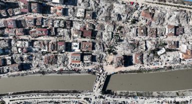 Hatay’da havadan çekilen görüntüler dehşetin boyutunu gözler önüne serdi