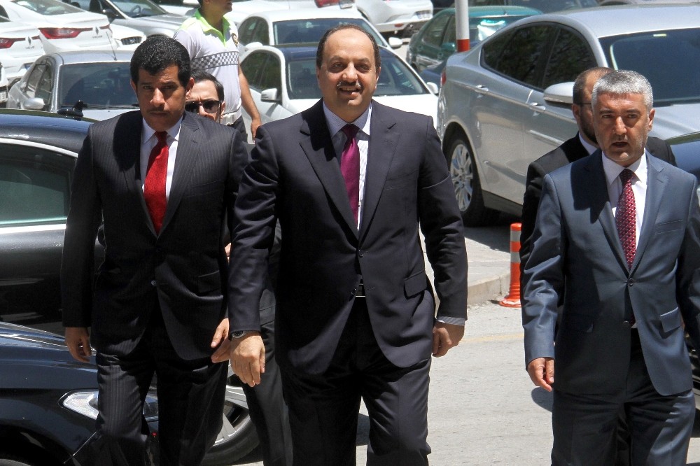 Cumhurbaşkanı Erdoğan, Katar Savunma Bakanını kabul etti