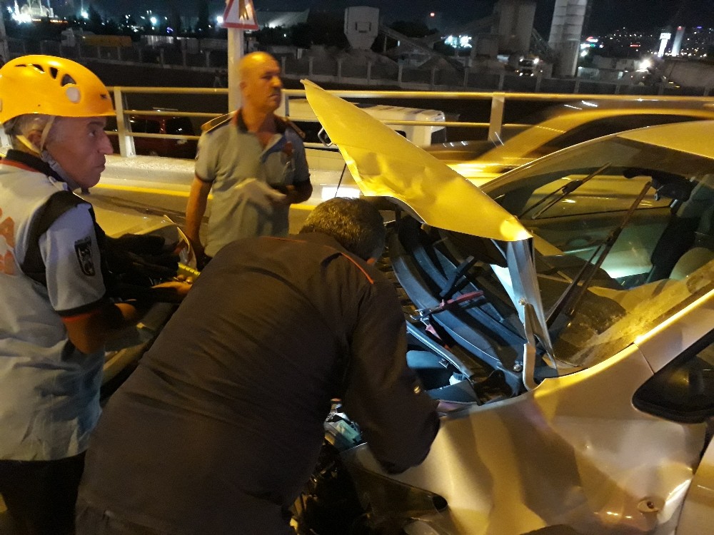 Başkent’te zincirleme trafik kazası: 1 yaralı