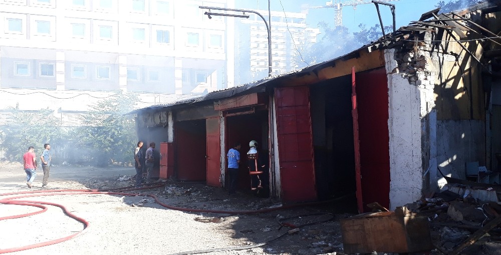 Başkent’te sanayi sitesinde korkutan yangın