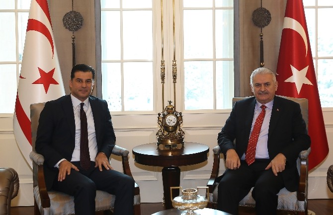 Başbakan Yıldırım, KKTC Başbakanı Özgürgün ile görüştü
