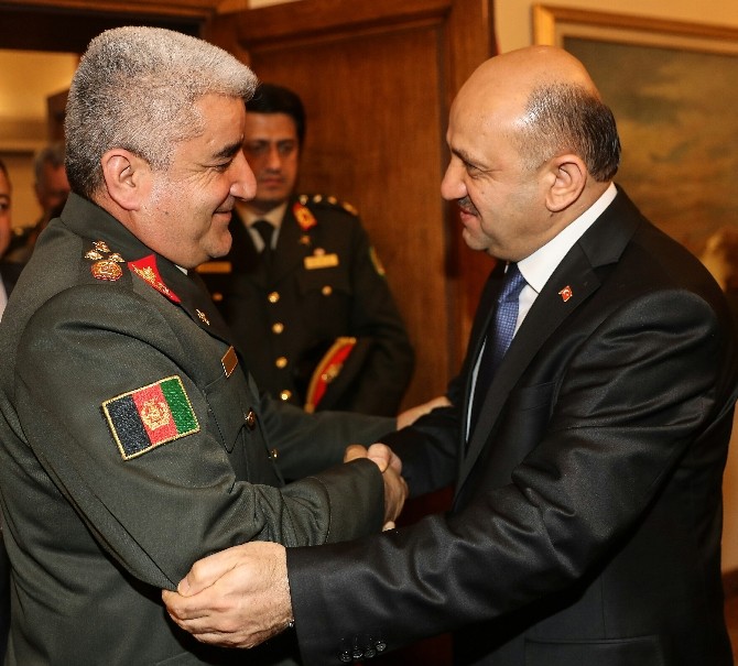 Bakan Işık, Afganistan Genelkurmay Başkanı Orgeneral Shahim’i kabul etti