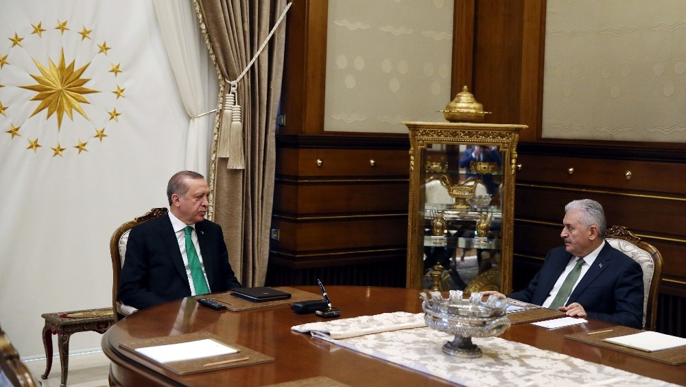 Cumhurbaşkanı Erdoğan, Başbakan Yıldırım’ı kabul etti
