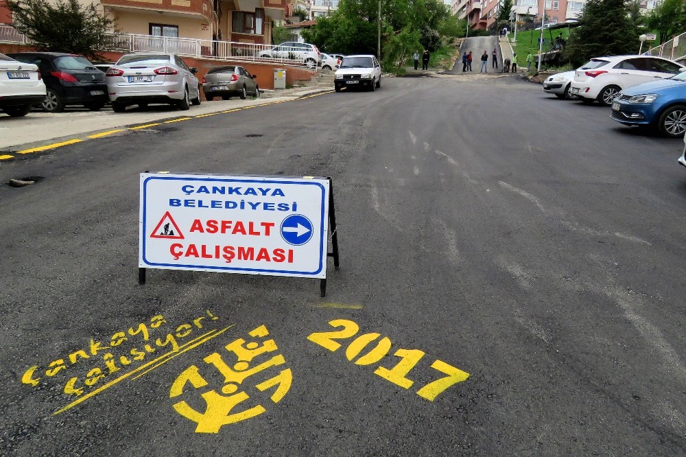 Çankaya Belediyesi asfalt sezonuna hızlı başladı