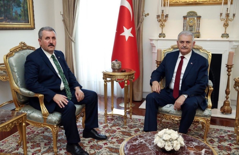 Başbakan Yıldırım, BBP Genel Başkanı Destici’yi kabul etti