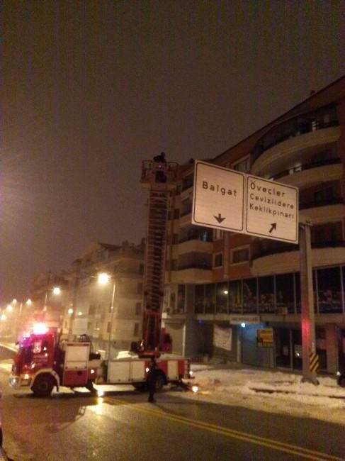 Başkent’te iş yeri yangını
