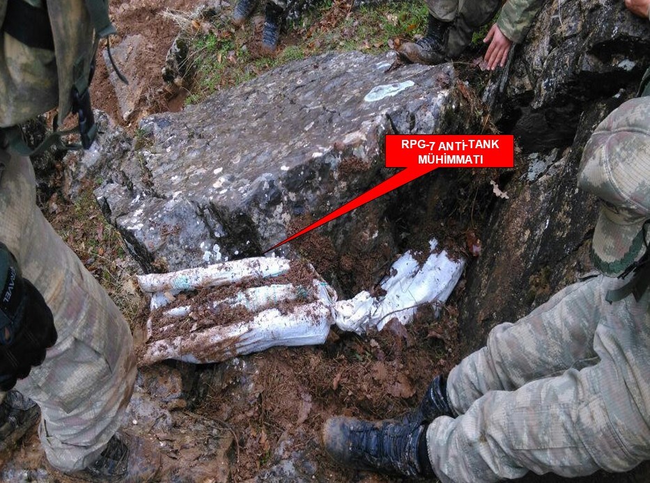 TSK: “Atmaca Operasyonu’nda 15 adet RPG-7 anti-tank mühimmatı ele geçirildi”