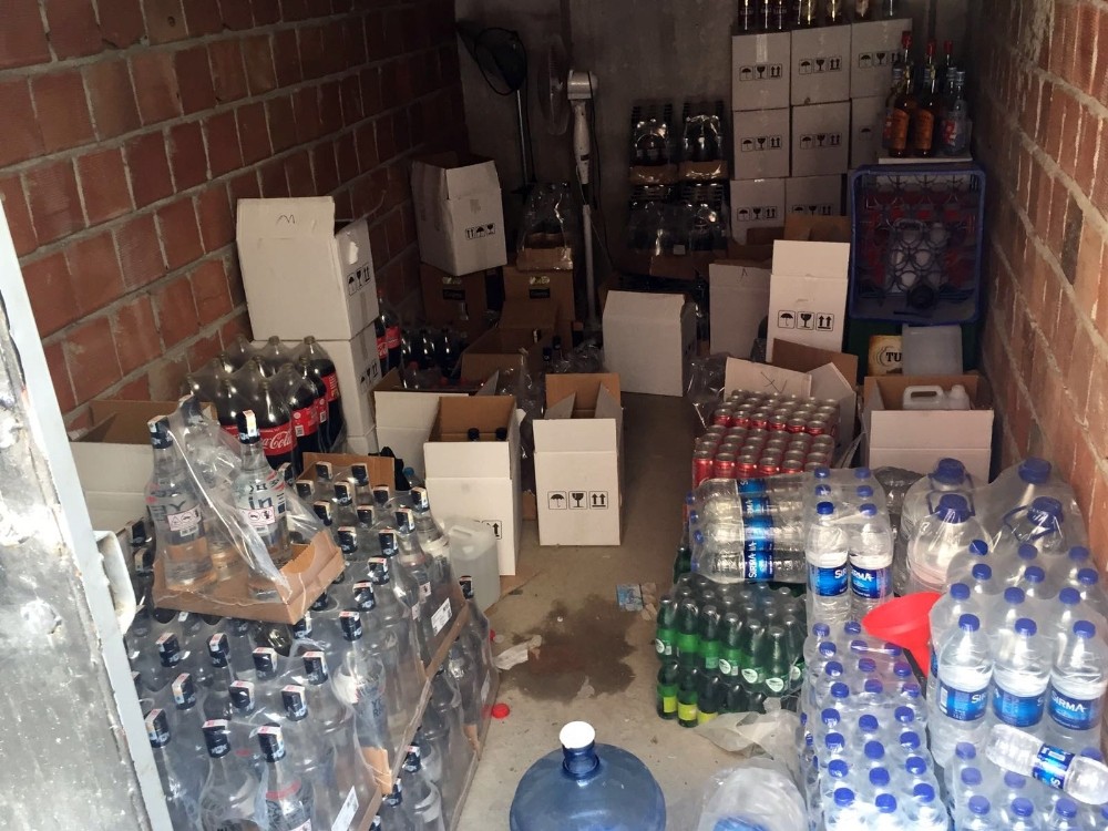 50 bin liralık kaçak içki ele geçirildi