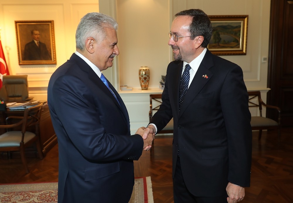 Başbakan Yıldırım, ABD Büyükelçisi Bass’ı kabul etti