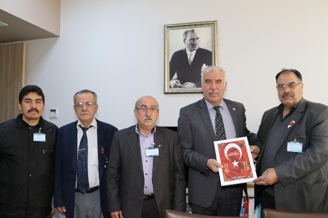 Gaziler Vakfı’ndan büyükşehire ziyaret