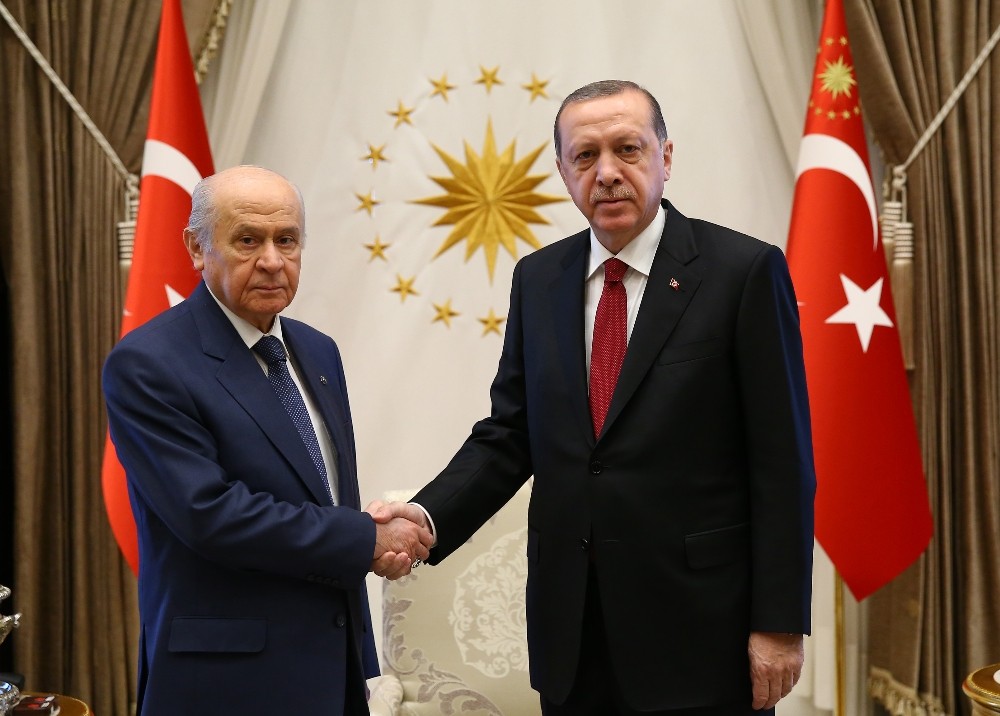 Cumhurbaşkanı Erdoğan-Bahçeli görüşmesi sona erdi