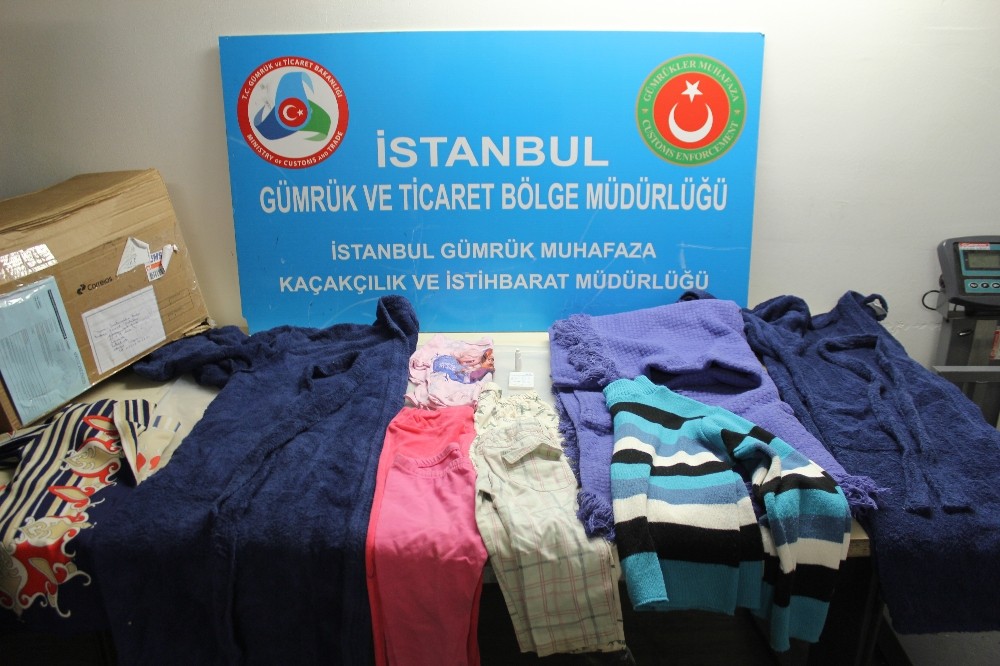 26 kilo kokaini çocuk kıyafetlerine emdirmişler
