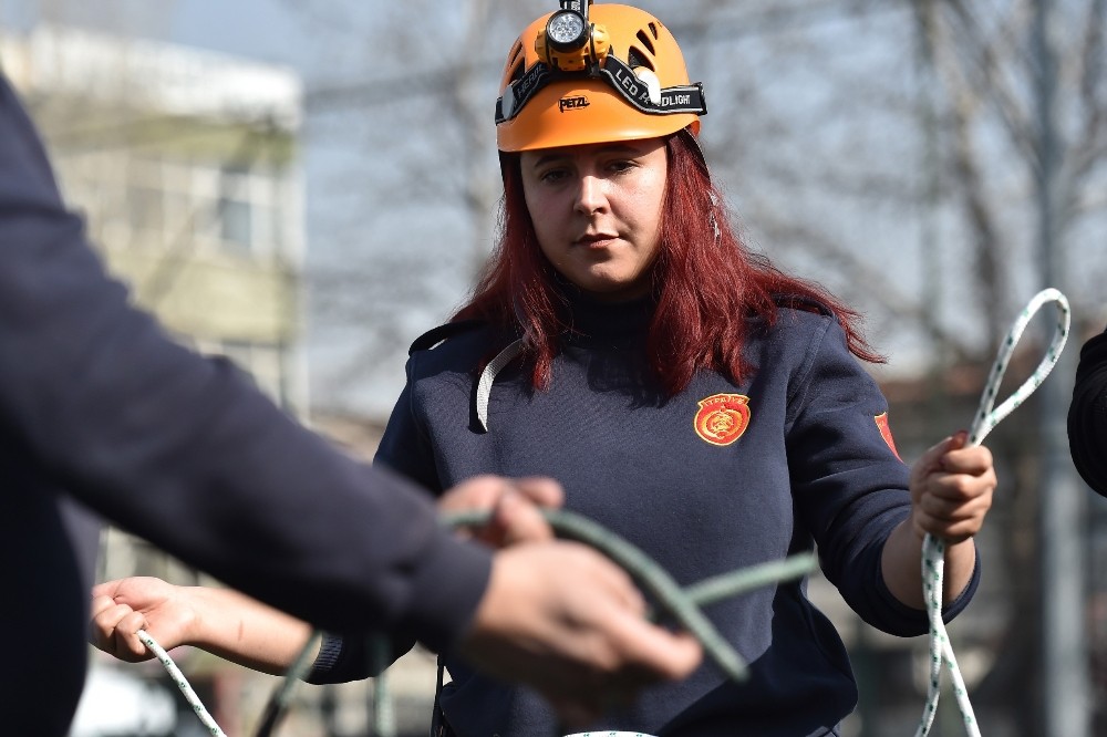 Ankara itfaiyesinden, KKTC’li itfaiyecilere eğitim