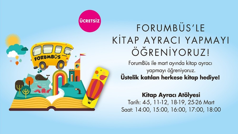Kitap dolu etkinlikler ForumBüs’te