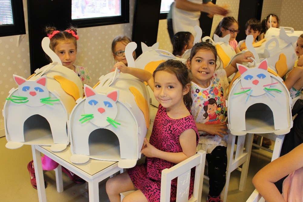 İzmirli minikler kediler için yuva yapacak