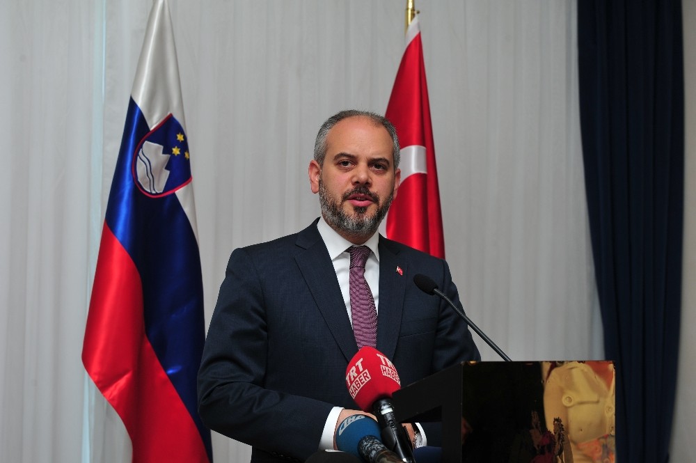 Spor Bakanı Kılıç ’Slovenya Milli ve Silahlı Kuvvetler Günü’ resepsiyonuna katıldı