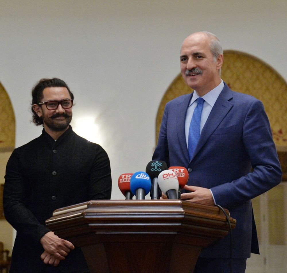 Bakan Kurtulmuş, Bollywood Yıldızı Aamir Khan ile bir araya geldi