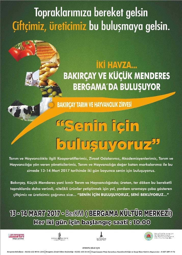 Bakırçay Tarım ve Hayvancılık Zirvesi başlıyor