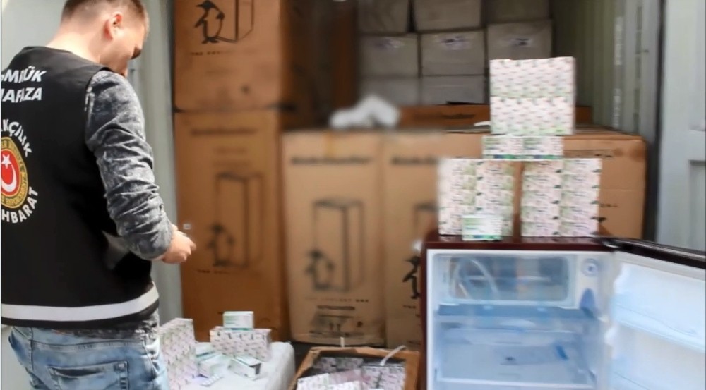 Ambarlı Limanı’nda 18 milyon 450 bin adet hap ele geçirildi