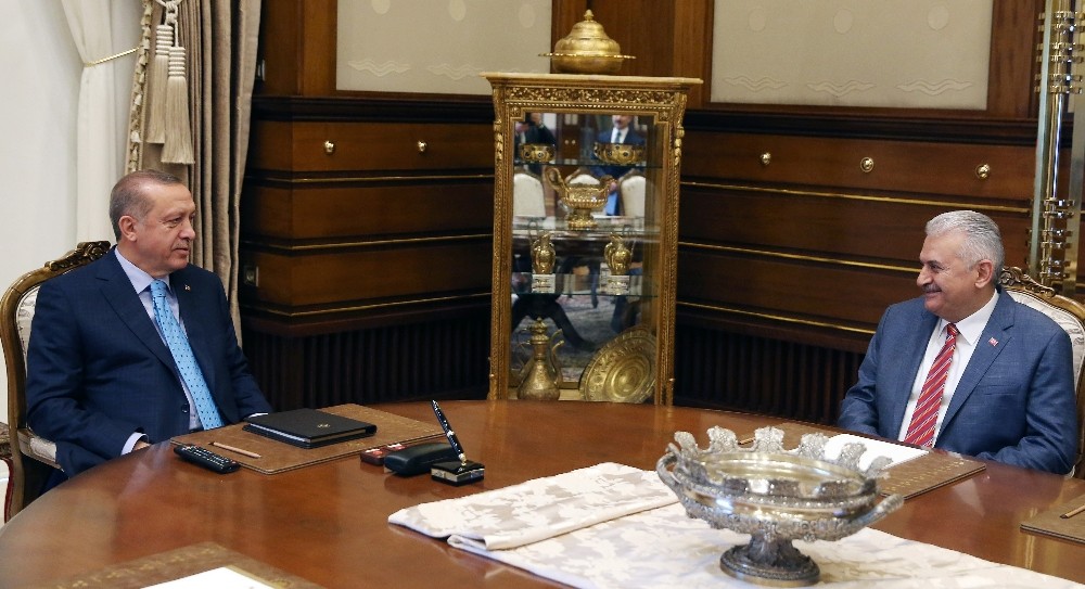 Cumhurbaşkanı Erdoğan, Başbakan Yıldırım’ı kabul etti