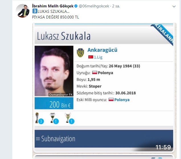 Osmanlıspor’dan Ankaragücü’ne destek