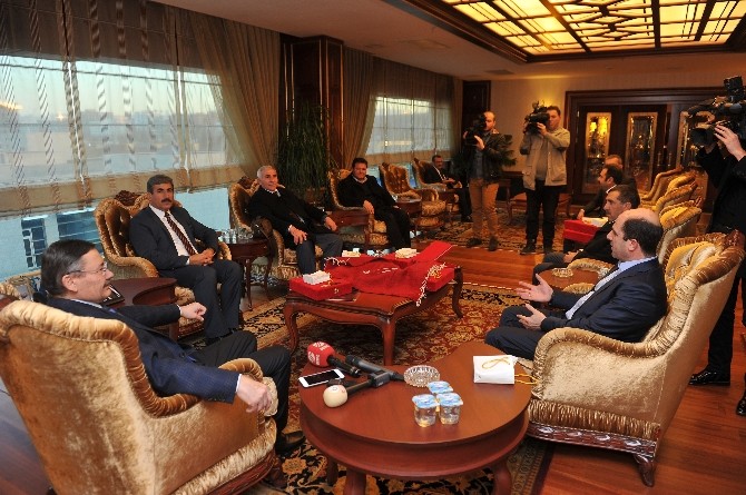 Başkan Gökçek’e Anadolu Köy Korucularından ziyaret