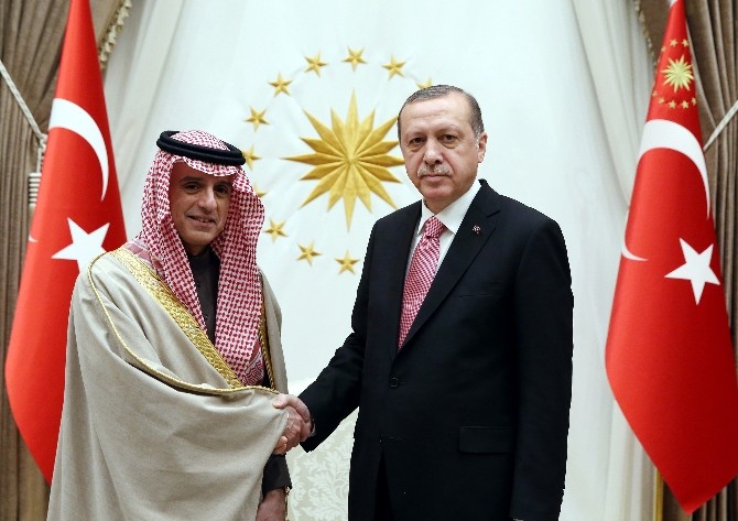 Cumhurbaşkanı Erdoğan, Suudi Arabistan Dışişleri Bakanını kabul etti