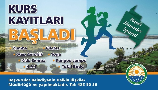 Gölbaşı Belediyesinden kadınlara step-aerobik kursu