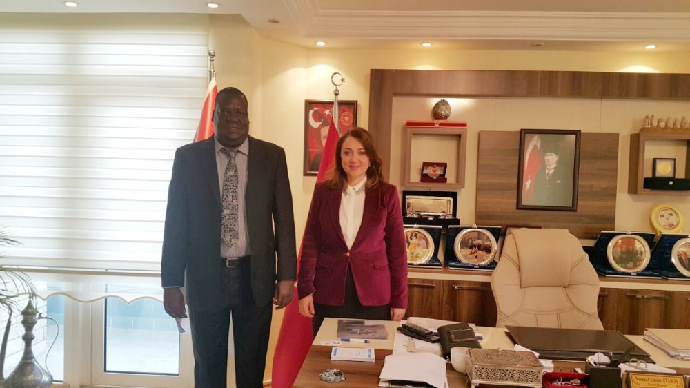 Uganda Büyükelçisi Olwa’dan SANKON’a ziyaret
