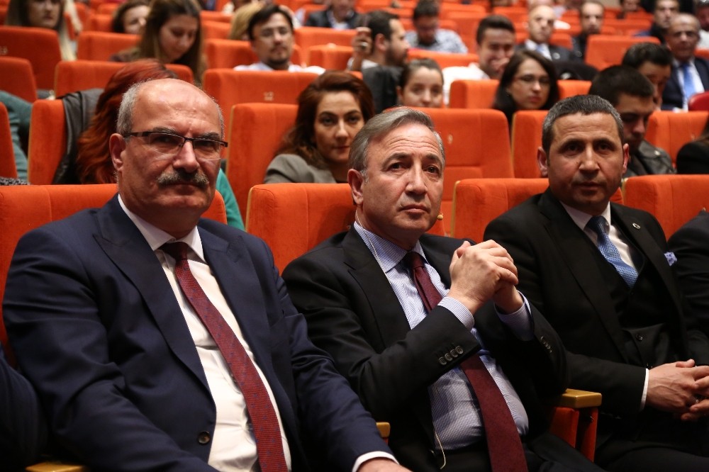 İş adamları Sadettin Saran ve Hamdi Akın, ATO üyeleriyle buluştu