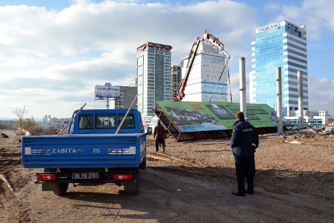 Ankara’da izinsiz reklamla mücadele