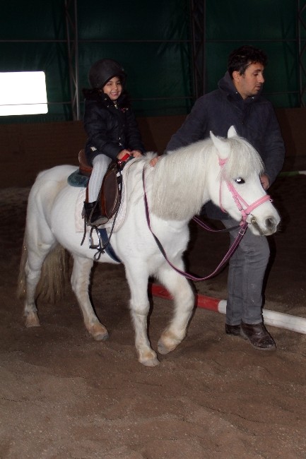 Çocukların Pony sevinci
