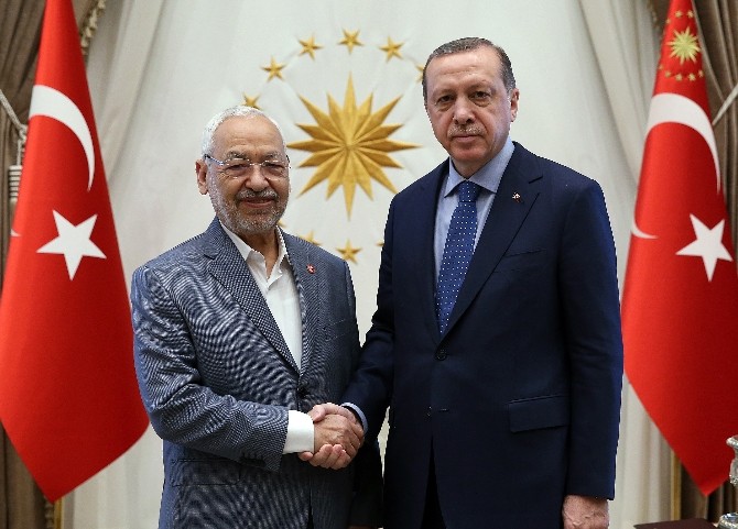 Cumhurbaşkanı Erdoğan, Gannuşi’yi kabul etti