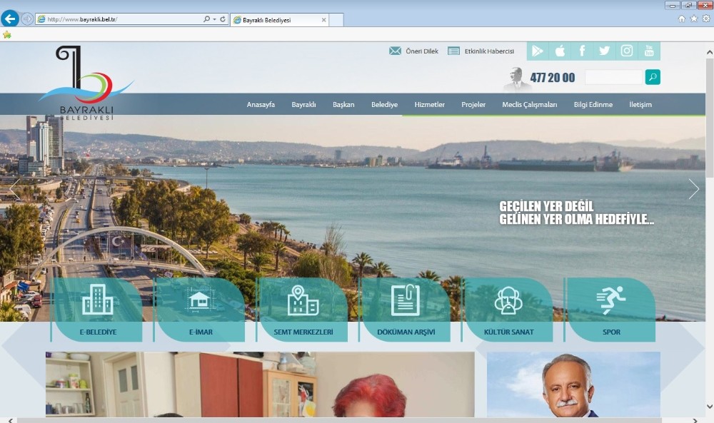 Bayraklı Belediyesi web sitesi yenilendi