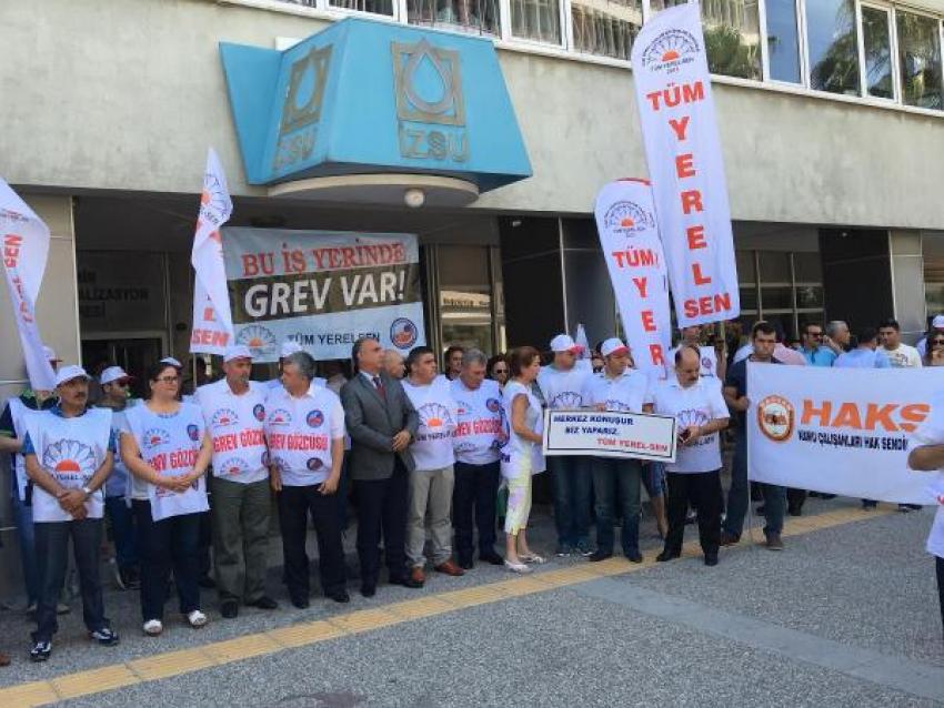 Memurlar iş bıraktı: İZSU vezneleri kapalı!
