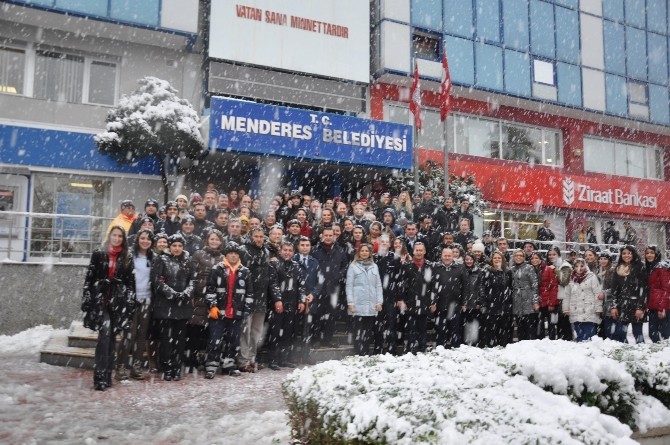 Menderes’te kar önlemi
