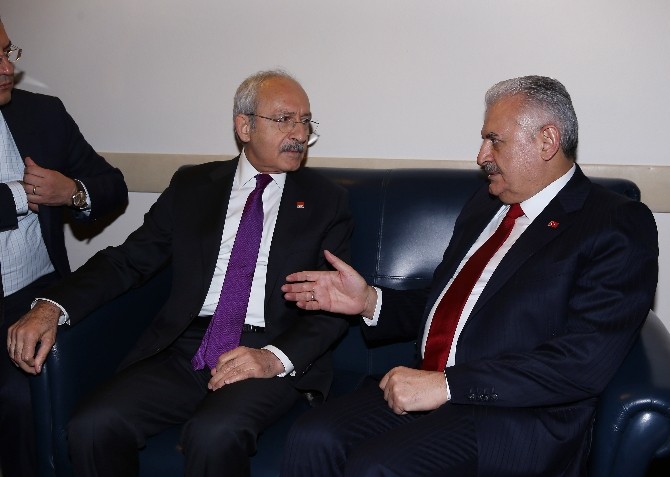Başbakan Yıldırım, Mecliste Kılıçdaroğlu ile görüştü
