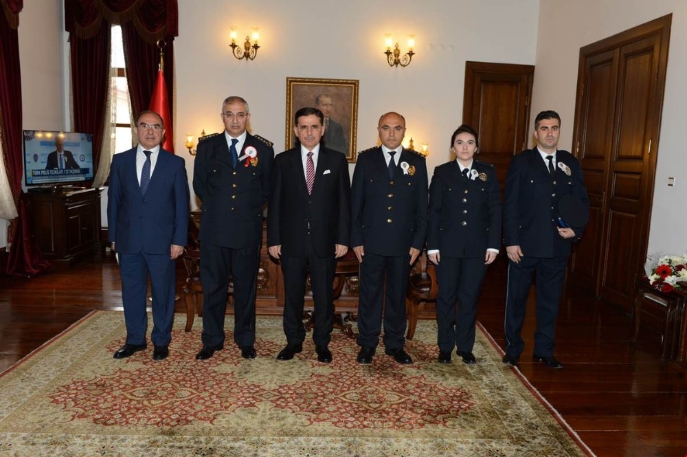 Vali Topaca, Emniyet Müdürü Karaaslan’ı kabul etti
