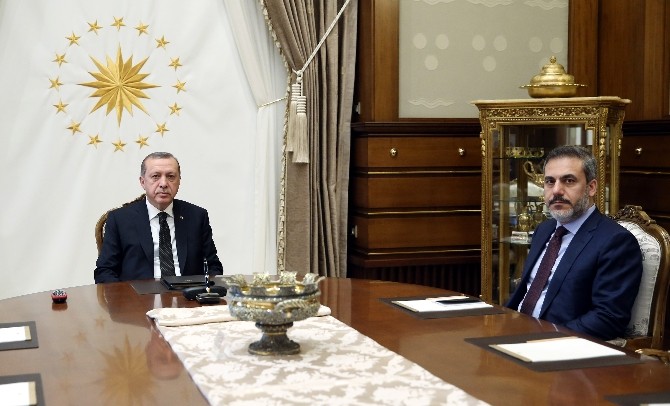 Cumhurbaşkanı Erdoğan, MİT Müsteşarı Fidan’ı kabul etti