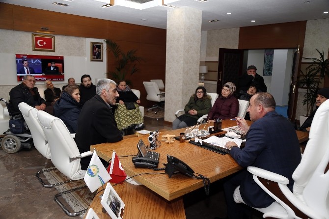 Engelli vatandaşlardan Başkan Duruay’a ziyaret
