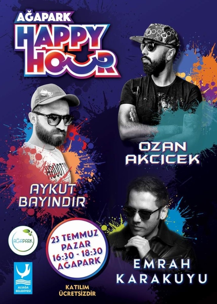 Mavi bayraklı plajda ‘Happy Hour’ partisi