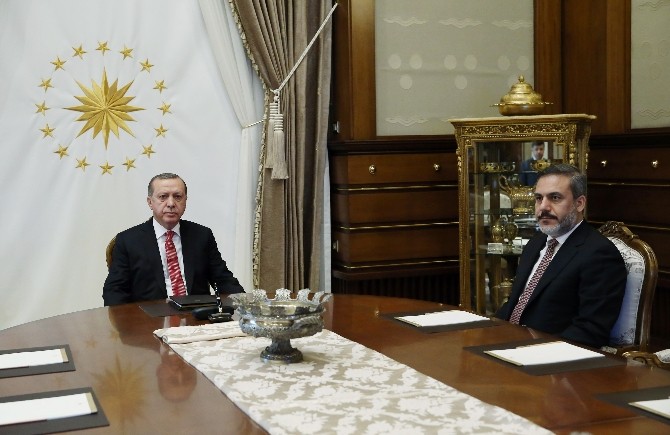 Cumhurbaşkanı Erdoğan, Hakan Fidan’ı kabul etti
