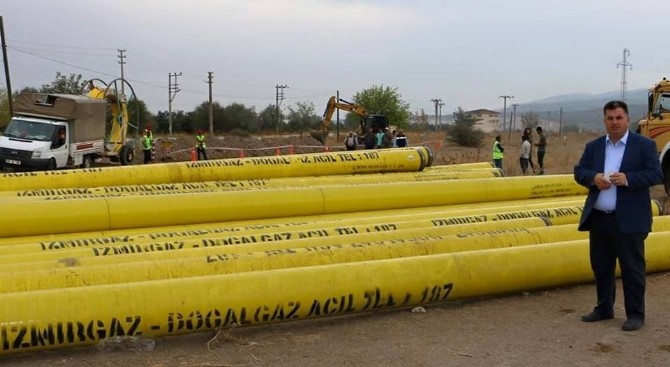 Kınık’ta doğal gaz çalışmaları başladı