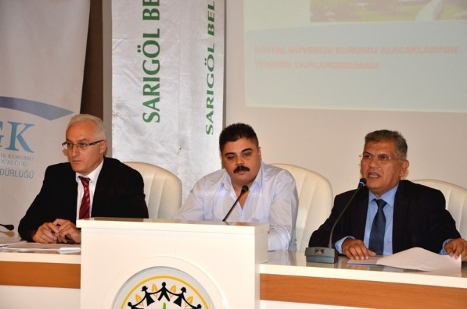 Sarıgöl esnafı yapılandırma konusunda bilgilendirildi