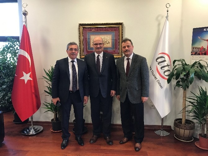 Pursaklar Belediye Başkanı Çetin’den ATO’ya ziyaret
