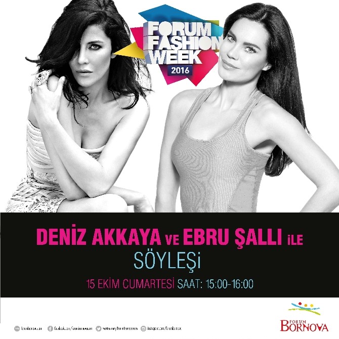 Deniz Akkaya ve Ebru Şallı’dan İzmir’de moda söyleşisi
