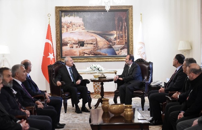 Kılıçdaroğlu, Diyanet İşleri Başkanı Görmez’i ziyaret etti